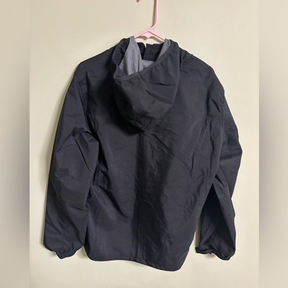 Hawke & Co Hooded Performance Jacket Mens Medium Rain Water Resistant New Black - Picture 2 of 8